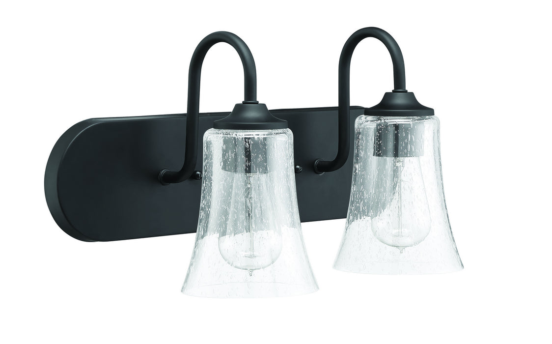 Craftmade 50402-FB Two Light Vanity, Flat Black