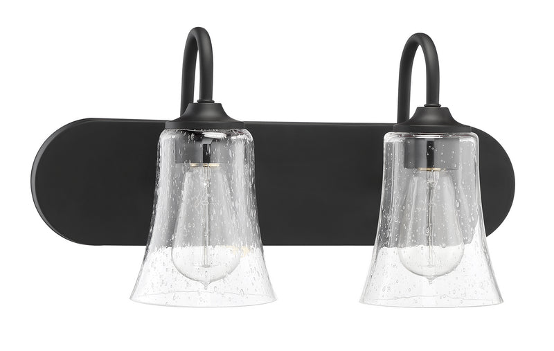 Craftmade 50402-FB Two Light Vanity, Flat Black