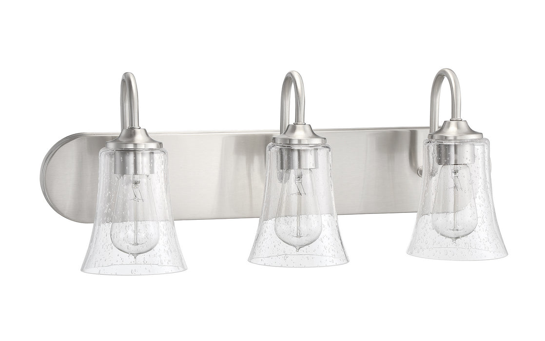 Craftmade 50403-BNK Three Light Vanity, Brushed Polished Nickel