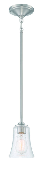 Craftmade 50491-BNK One Light Mini Pendant, Brushed Polished Nickel