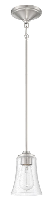 Craftmade 50491-BNK One Light Mini Pendant, Brushed Polished Nickel