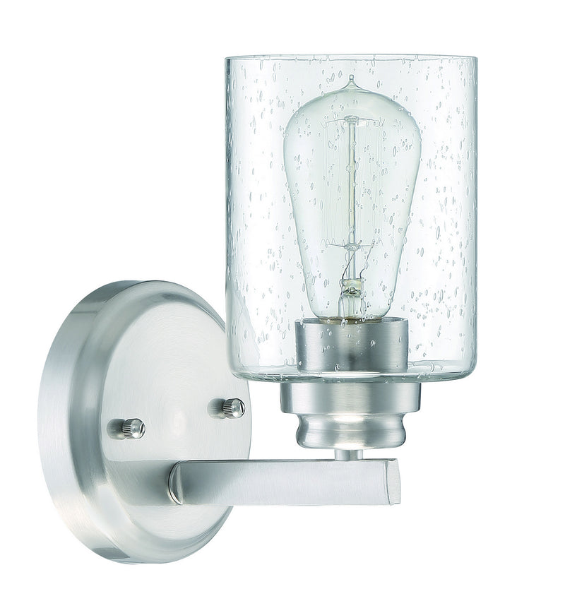 Craftmade 50501-BNK One Light Wall Sconce, Brushed Polished Nickel