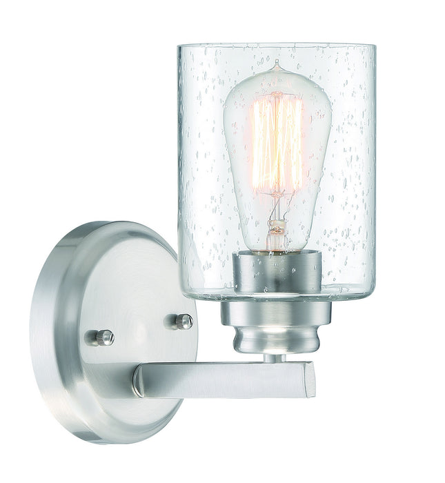 Craftmade 50501-BNK One Light Wall Sconce, Brushed Polished Nickel