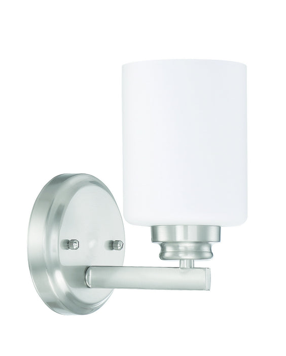 Craftmade 50501-BNK-WG One Light Wall Sconce, Brushed Polished Nickel