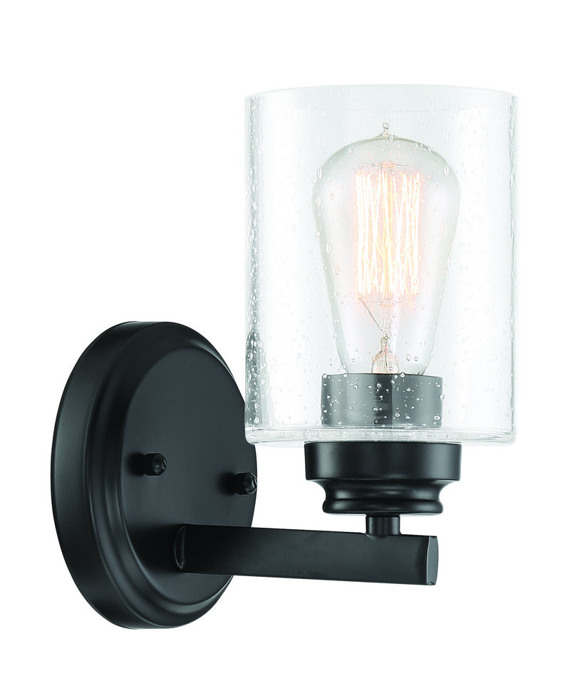 Craftmade 50501-FB One Light Wall Sconce, Flat Black
