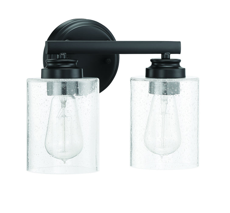 Craftmade 50502-FB Two Light Vanity, Flat Black