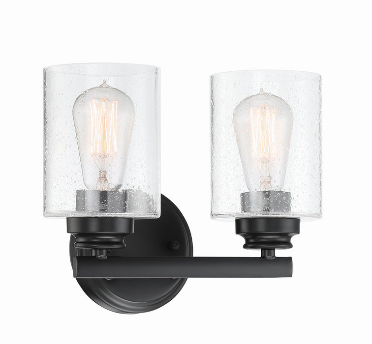 Craftmade 50502-FB Two Light Vanity, Flat Black