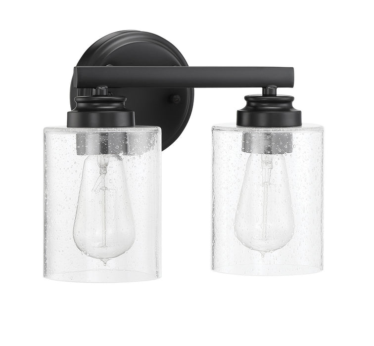 Craftmade 50502-FB Two Light Vanity, Flat Black