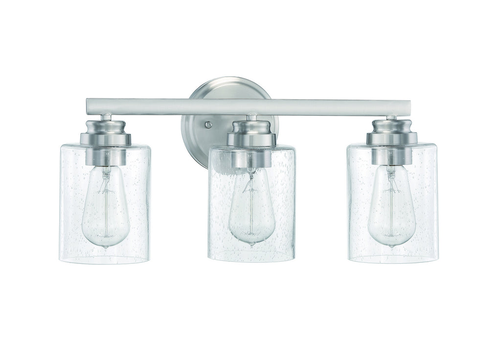 Craftmade 50503-BNK Three Light Vanity, Brushed Polished Nickel