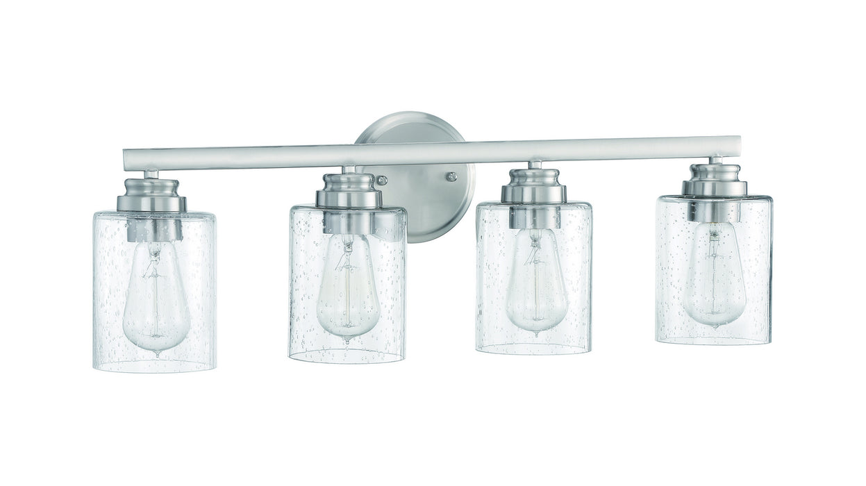 Craftmade 50504-BNK Four Light Vanity, Brushed Polished Nickel
