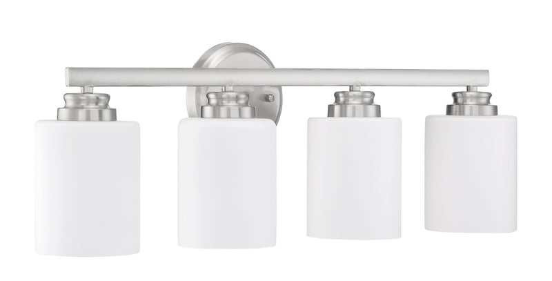 Craftmade 50504-BNK-WG Four Light Vanity, Brushed Polished Nickel