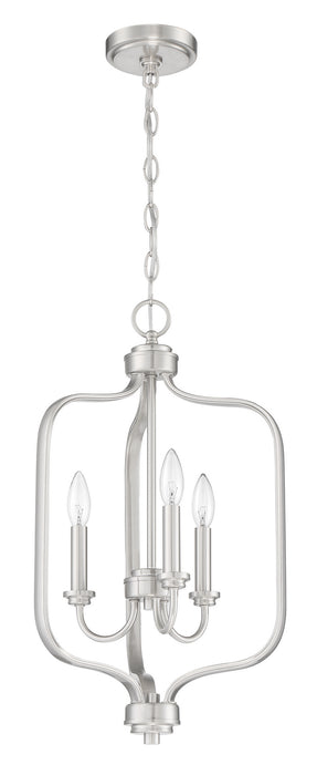 Craftmade 50533-BNK Three Light Foyer Pendant, Brushed Polished Nickel