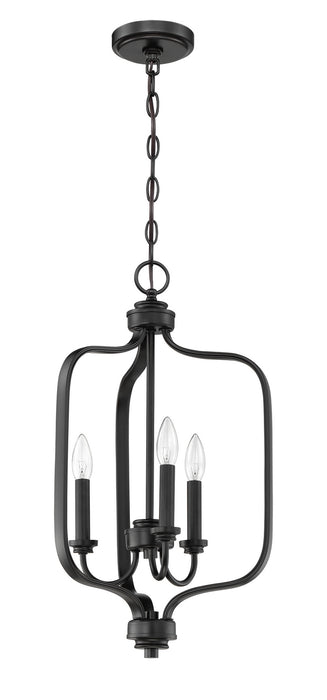 Craftmade 50533-FB Three Light Foyer Pendant, Flat Black