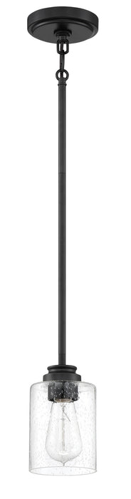 Craftmade 50591-FB One Light Mini Pendant, Flat Black