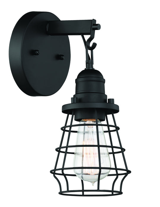 Craftmade 50601-FB One Light Wall Sconce, Flat Black