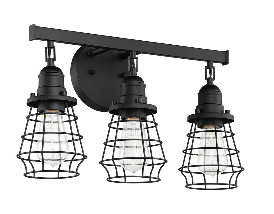 Craftmade 50603-FB Three Light Vanity, Flat Black