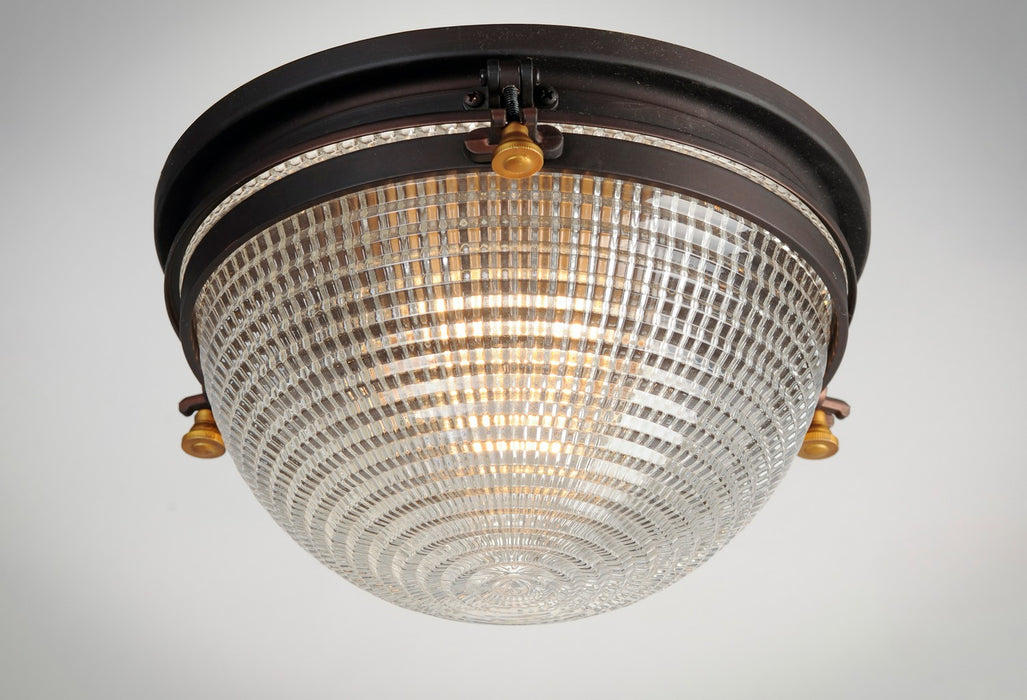 Maxim 10180OIAB One Light Outdoor Ceiling Mount, Oil Rubbed Bronze / Antique Brass