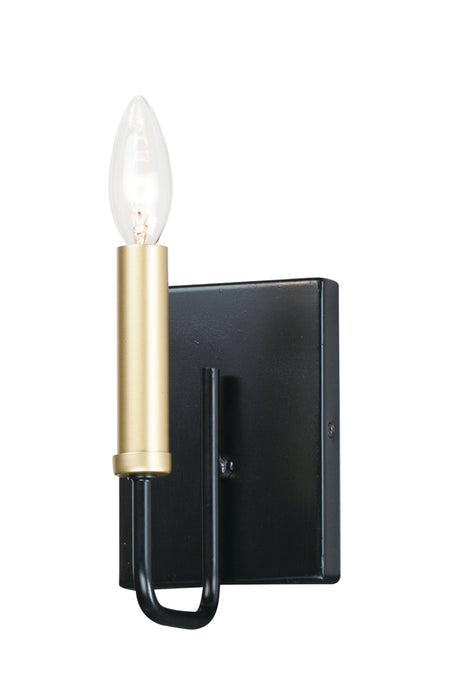 Maxim 10251BKGLD One Light Wall Sconce, Black / Gold