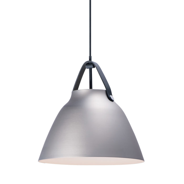 Maxim 11356BKBP One Light Pendant, Black / Brushed Platinum