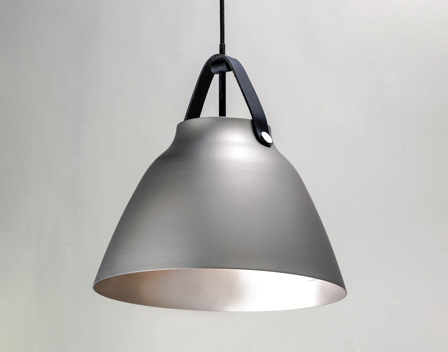 Maxim 11358BKBP One Light Pendant, Black / Brushed Platinum