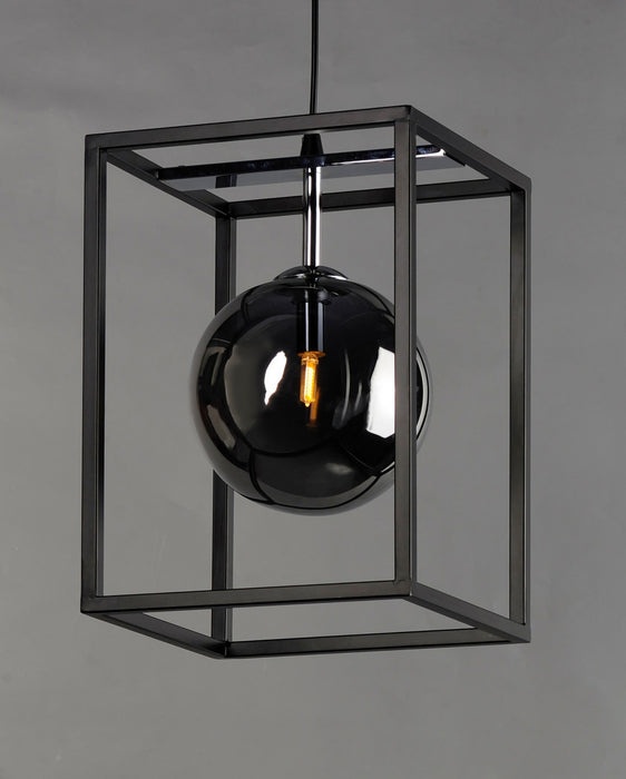 Maxim 11361MSKBKPC LED Pendant, Black / Polished Chrome