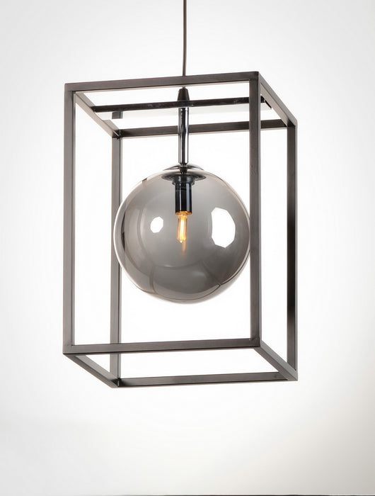Maxim 11361MSKBKPC LED Pendant, Black / Polished Chrome