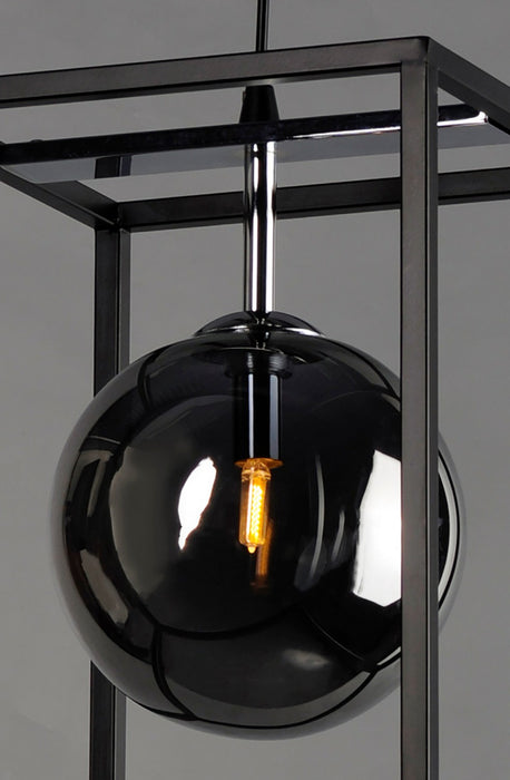 Maxim 11361MSKBKPC LED Pendant, Black / Polished Chrome