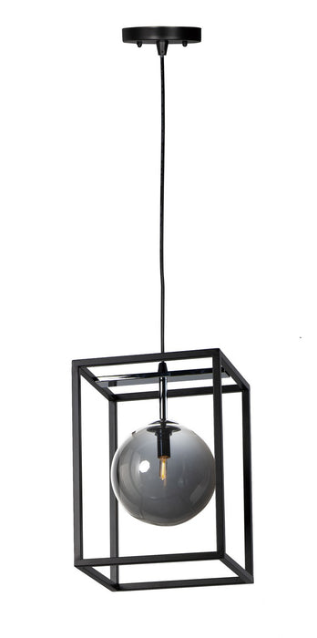 Maxim 11361MSKBKPC LED Pendant, Black / Polished Chrome