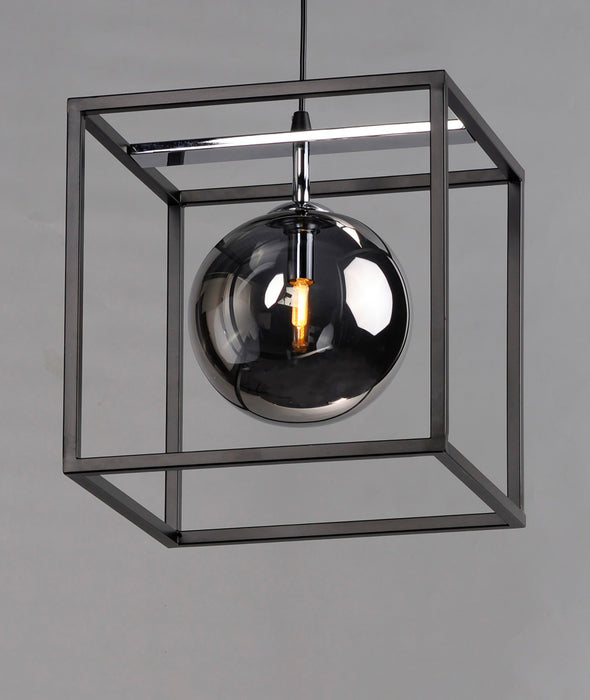 Maxim 11364MSKBKPC LED Pendant, Black / Polished Chrome