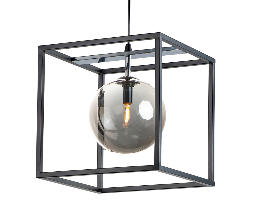 Maxim 11364MSKBKPC LED Pendant, Black / Polished Chrome