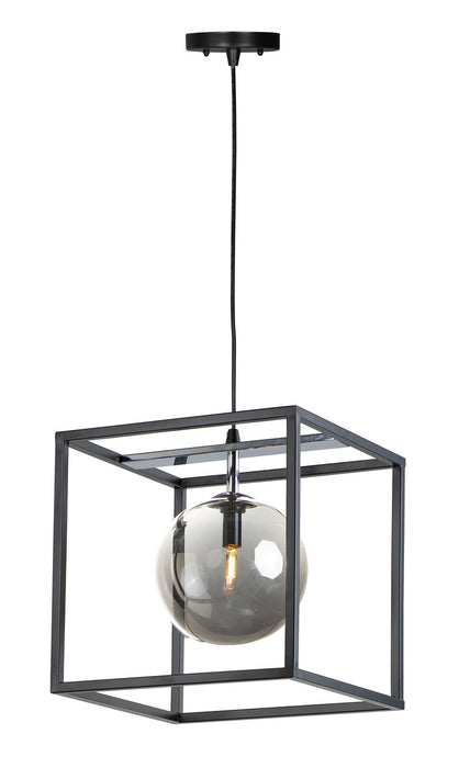 Maxim 11364MSKBKPC LED Pendant, Black / Polished Chrome