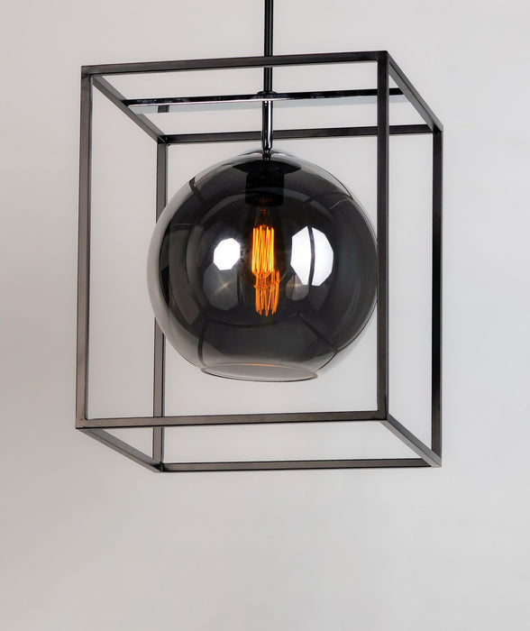 Maxim 11367MSKBKPC LED Pendant, Black / Polished Chrome