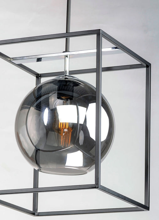 Maxim 11367MSKBKPC LED Pendant, Black / Polished Chrome