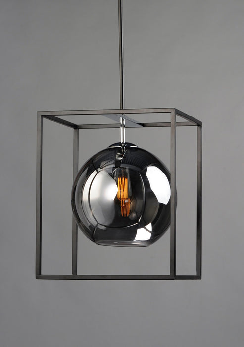 Maxim 11367MSKBKPC LED Pendant, Black / Polished Chrome