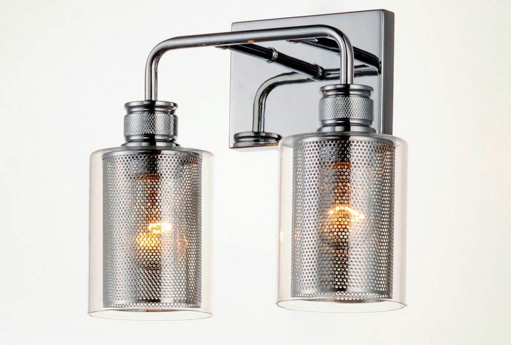 Maxim 11532CLPC Two Light Bath Vanity, Polished Chrome