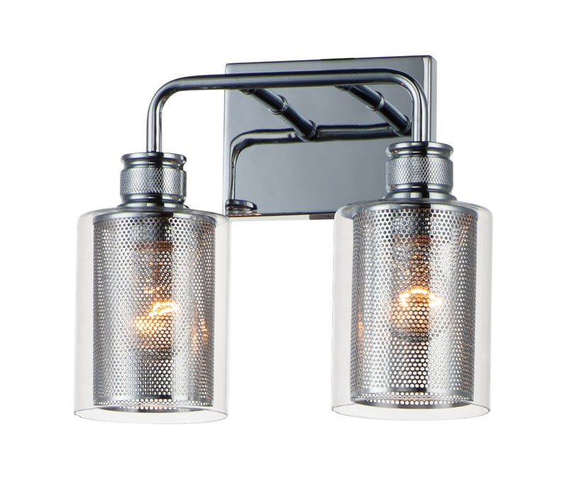 Maxim 11532CLPC Two Light Bath Vanity, Polished Chrome