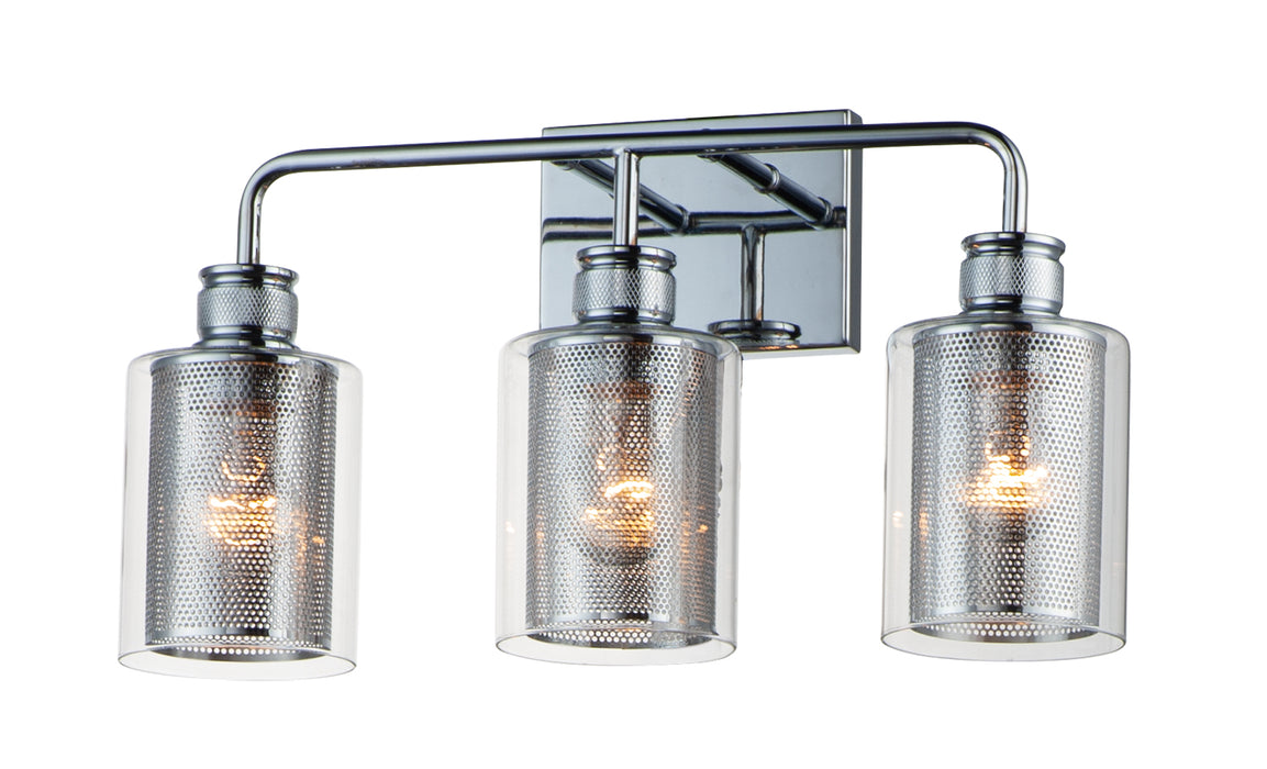 Maxim 11533CLPC Three Light Bath Vanity, Polished Chrome