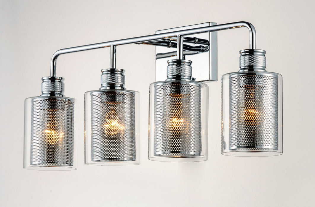Maxim 11534CLPC Four Light Wall Sconce, Polished Chrome