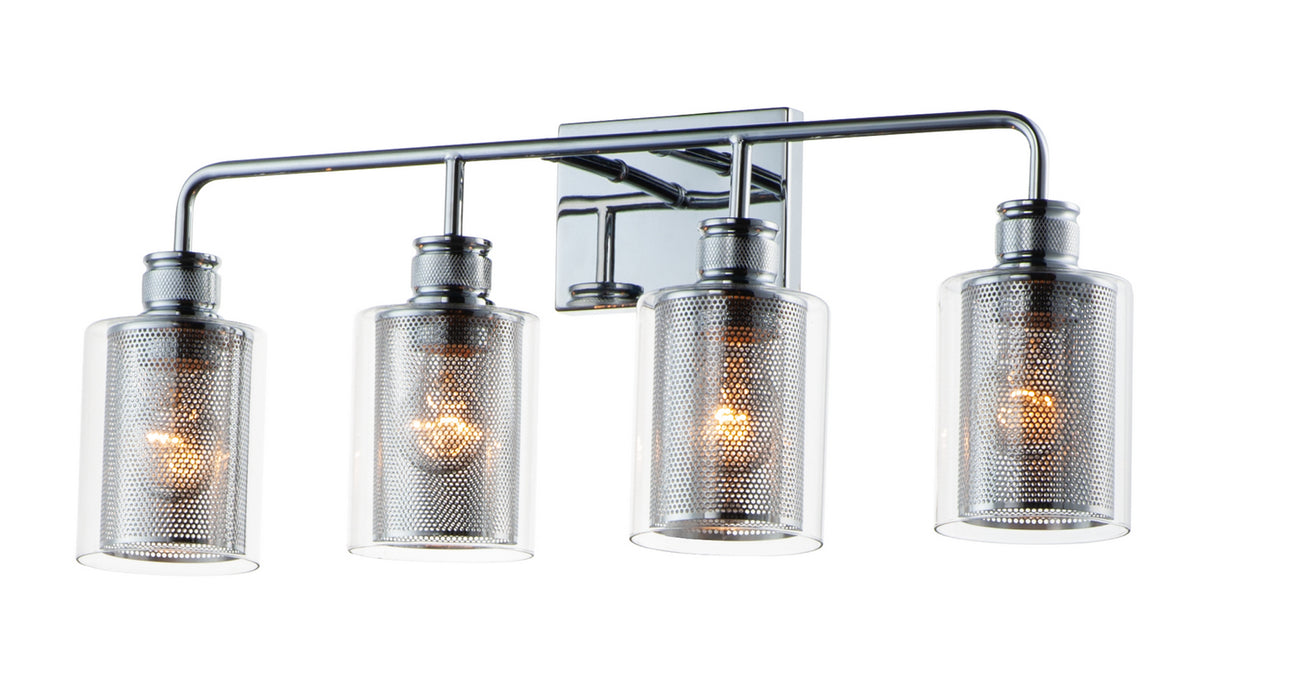 Maxim 11534CLPC Four Light Wall Sconce, Polished Chrome