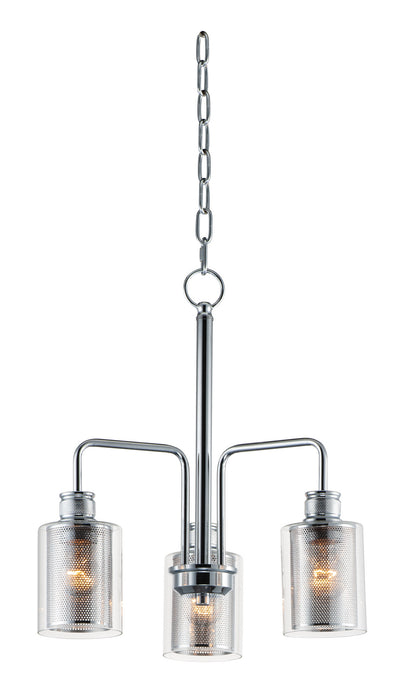 Maxim 11535CLPC Three Light Chandelier, Polished Chrome