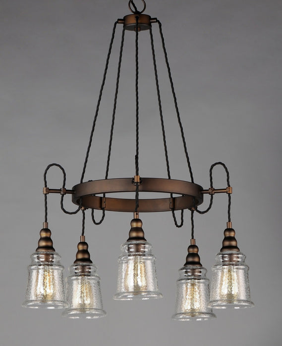 Maxim 21575HMOI Five Light Chandelier, Oil Rubbed Bronze