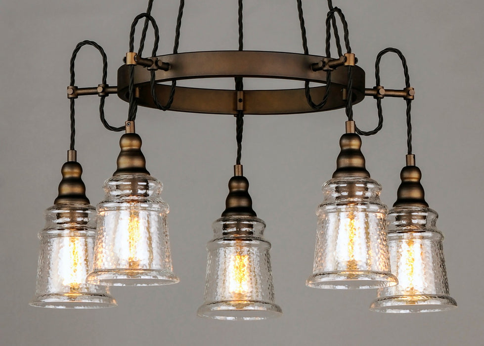 Maxim 21575HMOI Five Light Chandelier, Oil Rubbed Bronze