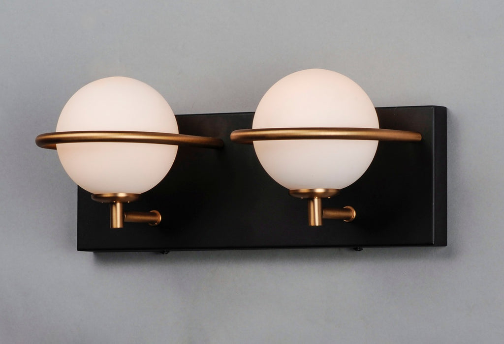 Maxim 21602SWBKGLD LED Bath Vanity, Black / Gold