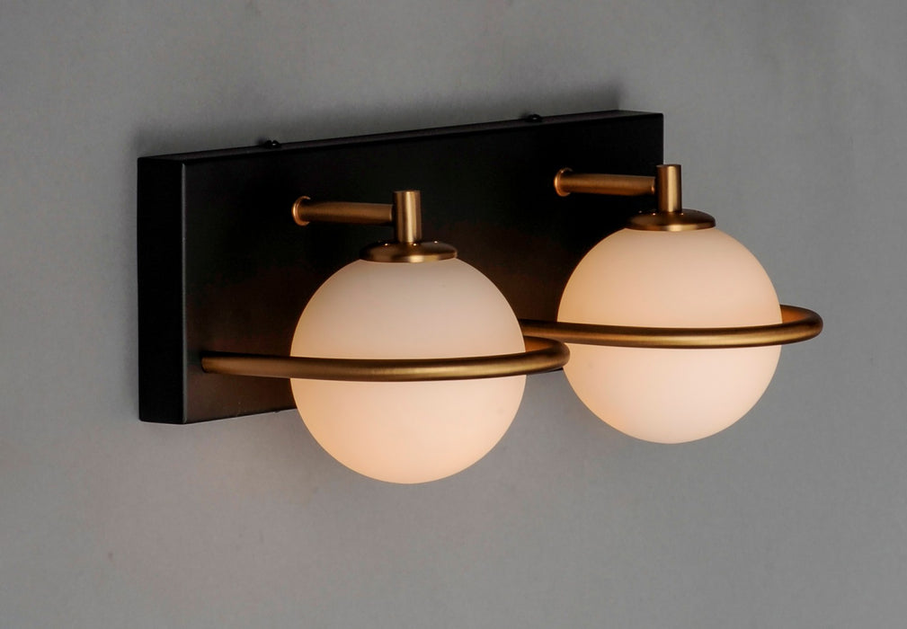 Maxim 21602SWBKGLD LED Bath Vanity, Black / Gold