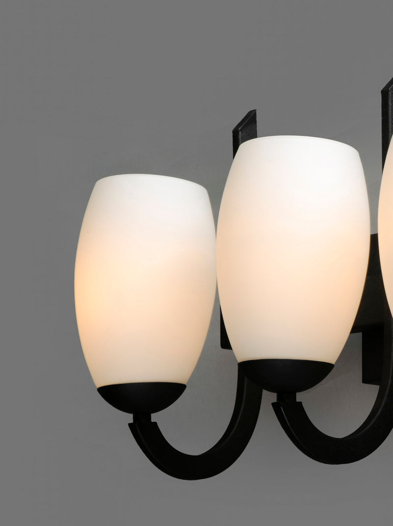 Maxim 21645SWTXB Five Light Bath Vanity, Textured Black