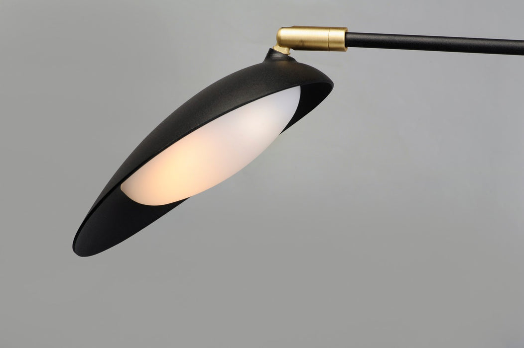 Maxim 21692BKSBR LED Wall Sconce, Black / Satin Brass