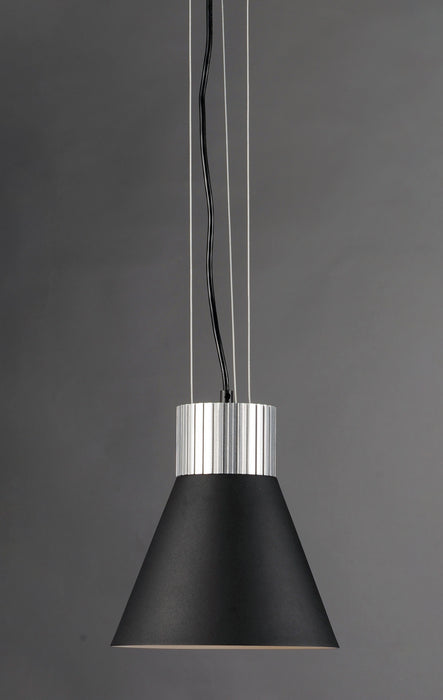 Maxim 25230SABK LED Pendant, Satin Aluminum / Black