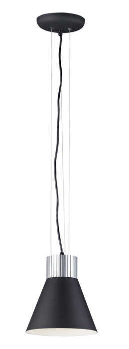 Maxim 25230SABK LED Pendant, Satin Aluminum / Black