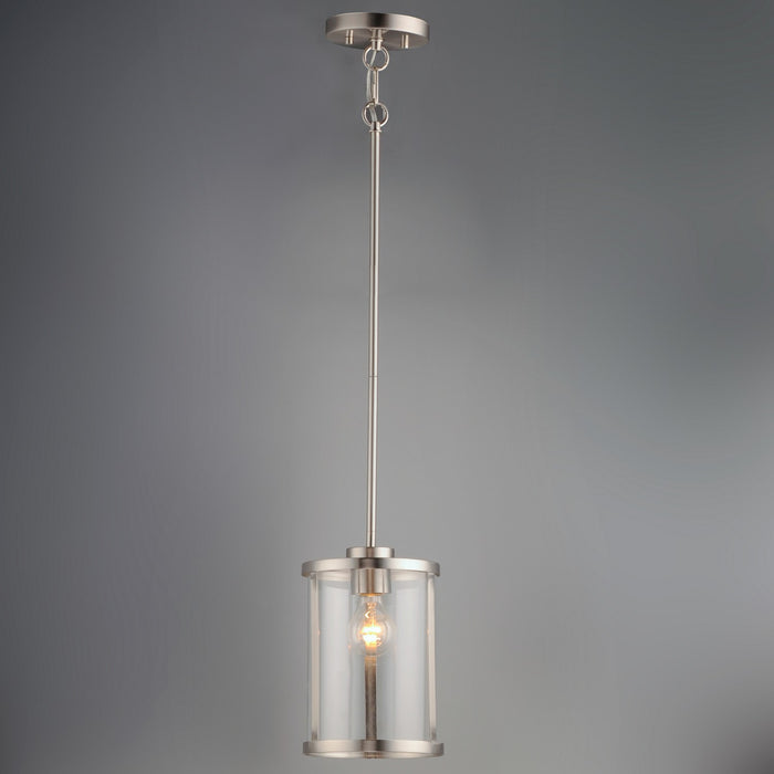 Maxim 25252CLSN One Light Pendant, Satin Nickel