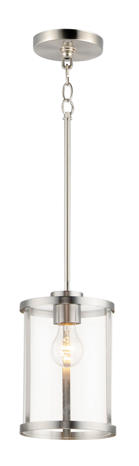 Maxim 25252CLSN One Light Pendant, Satin Nickel